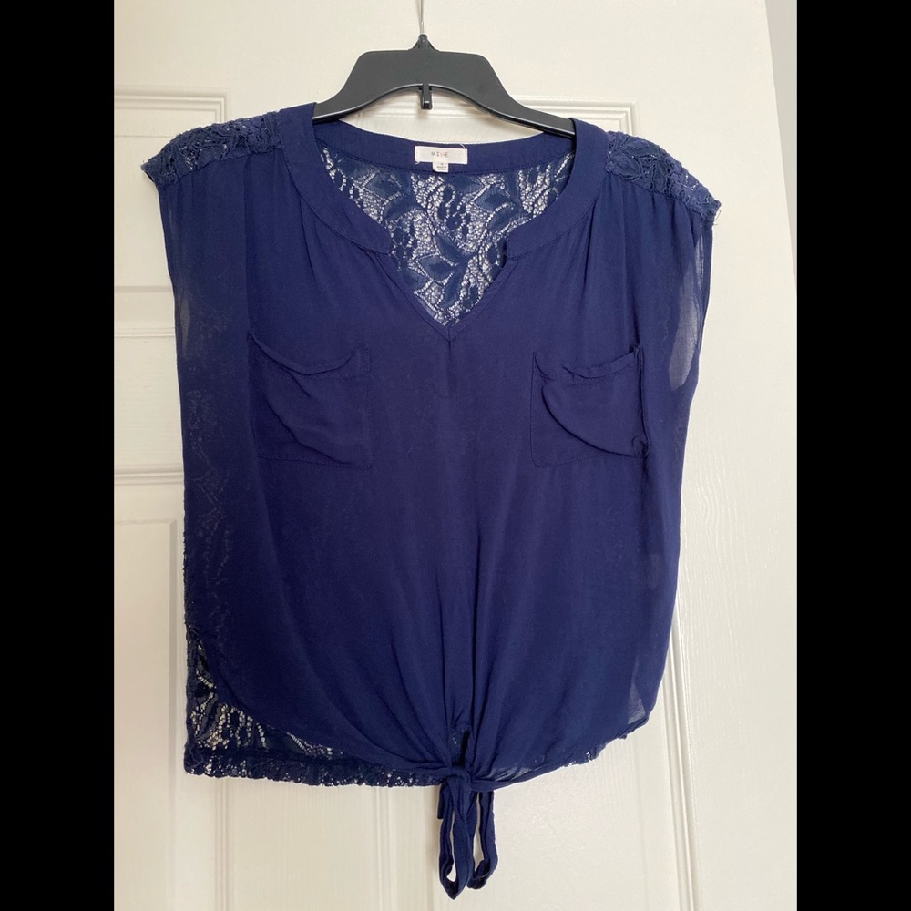 Navy blue shirt